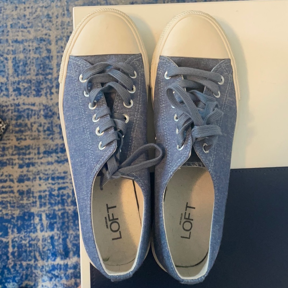Loft chambray sneakers